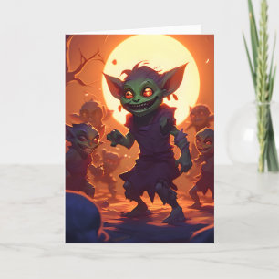Cartes Pour Fêtes Annuelles Halloween Goblin Kids