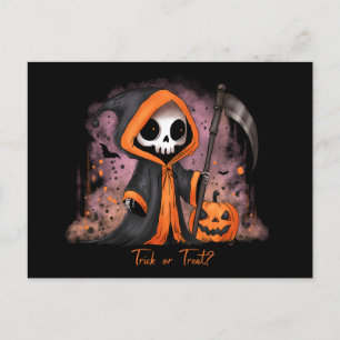 Cartes Pour Fêtes Annuelles Halloween Grim Reaper