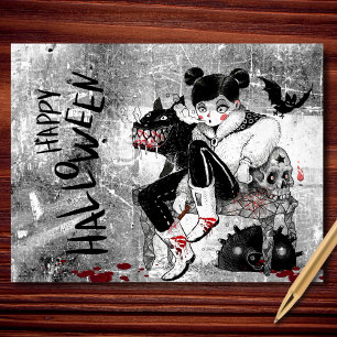Cartes Pour Fêtes Annuelles Halloween heureux (avec un côté de psychotique)