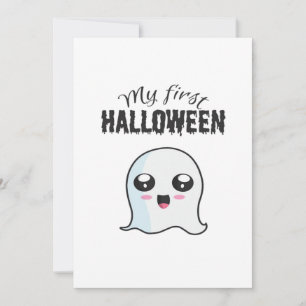 Cartes Pour Fêtes Annuelles Halloween Mignon Boo Nouveau-Né Bébé Fille Premier