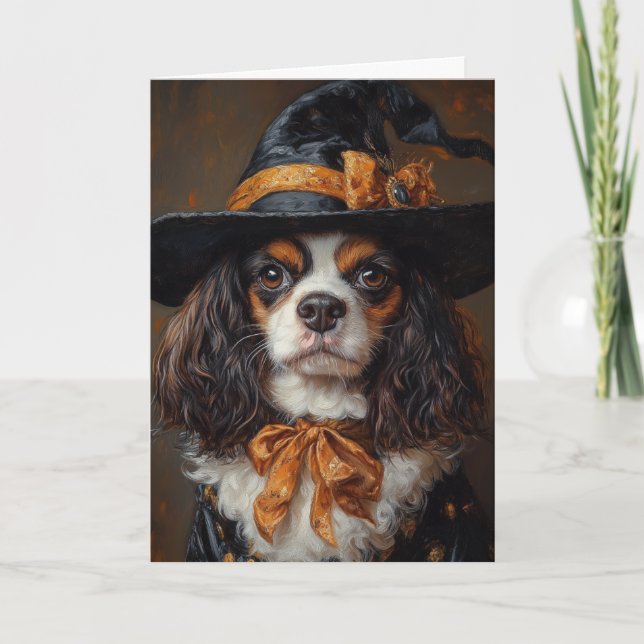 Cartes Pour Fêtes Annuelles Halloween sorcière espagnole (Devant)