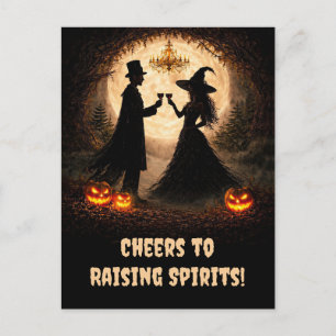Cartes Pour Fêtes Annuelles Halloween Vin Joie Chers Mignons et Amusants Espri