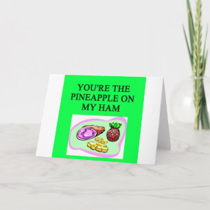 Cartes Pour Fêtes Annuelles HAM and pineapple lovers