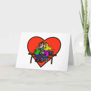 Cartes Pour Fêtes Annuelles Ham Radio Valentine's Day ou Romance Card