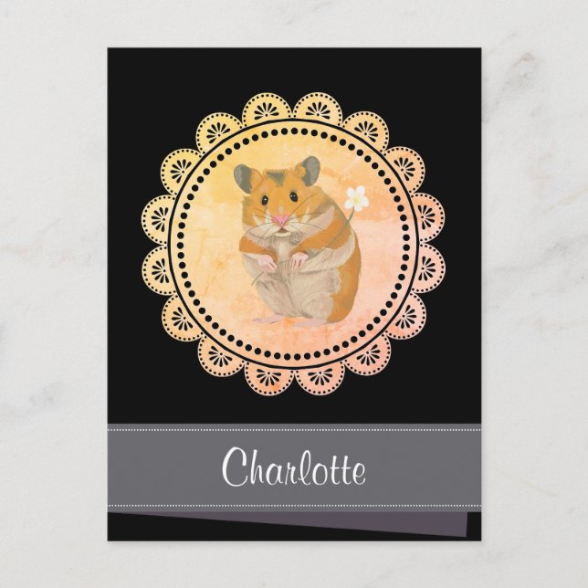 Cartes Pour Fêtes Annuelles Hammy Christmas Hamster Noël (Devant)