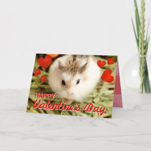 Cartes Pour Fêtes Annuelles HammyVille - hamster mignon Valentine de Robo