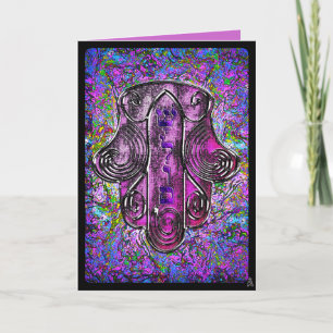 Cartes Pour Fêtes Annuelles Hamsa Fusion - Rosh Hashonah