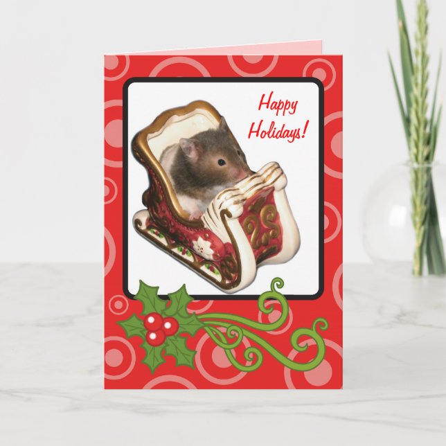 Cartes Pour Fêtes Annuelles Hamster en (Devant)