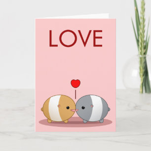 Cartes Pour Fêtes Annuelles hamsters amoureux