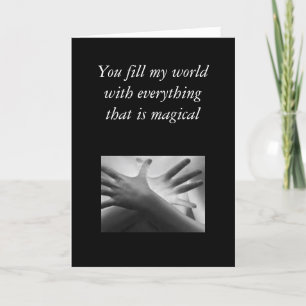 Cartes Pour Fêtes Annuelles hands of time, You fill my world with everythin...