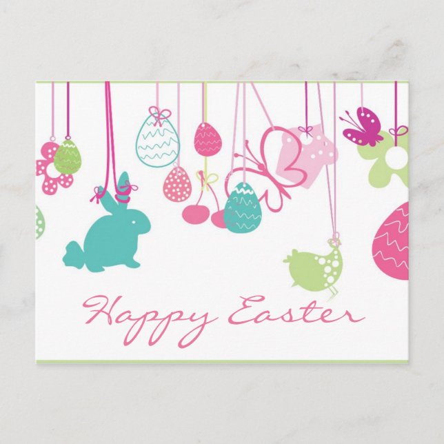 Cartes Pour Fêtes Annuelles Hanging Easter Ornaments (Devant)
