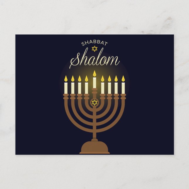 Cartes Pour Fêtes Annuelles Hanoukka (Devant)