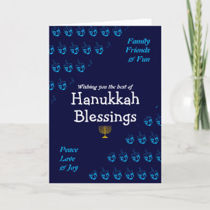 CARTES POUR FÊTES ANNUELLES HANOUKKA BÉNÉFICIE