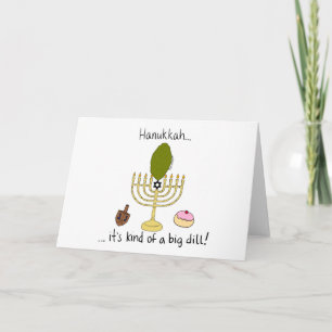 Cartes Pour Fêtes Annuelles Hanoukka, c'est un peu un grand aneth !