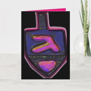 Cartes Pour Fêtes Annuelles Hanoukka dreidel