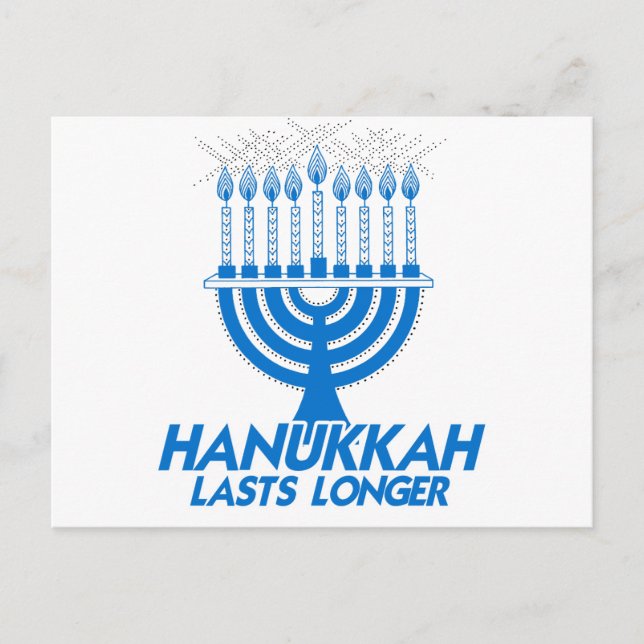 Cartes Pour Fêtes Annuelles HANOUKKA DURE PLUS LONGUE -.png (Devant)