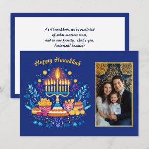 Cartes Pour Fêtes Annuelles Hanoukka Festival of Lights Photo Charm ✡️,