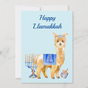 Cartes Pour Fêtes Annuelles Hanoukka Funny Llama Llamakkah Chrismukah