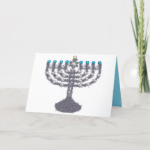 Hanoukka glam menorah hanukkiah