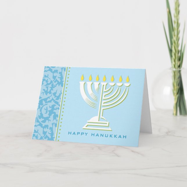 CARTES POUR FÊTES ANNUELLES HANOUKKA GREETING CARD (Devant)