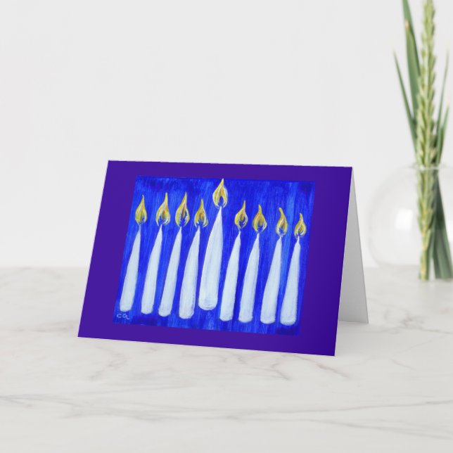 Cartes Pour Fêtes Annuelles Hanoukka heureux ! Chèque-cadeau (Devant)