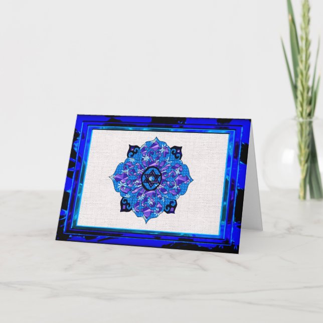 Cartes Pour Fêtes Annuelles Hanoukka Mandela (Devant)