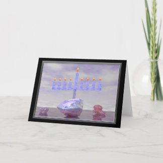 Cartes Pour Fêtes Annuelles Hanoukka Menorah