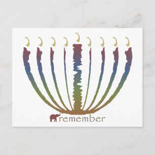 Cartes Pour Fêtes Annuelles Hanoukka - rappelez-vous