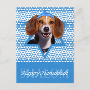 Cartes Pour Fêtes Annuelles Hanoukka Star of David - Beagle