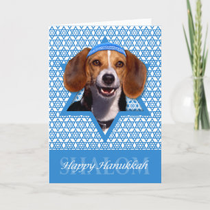 Cartes Pour Fêtes Annuelles Hanoukka Star of David - Beagle