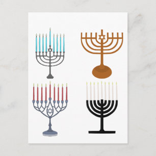 Cartes Pour Fêtes Annuelles Hanukka Judaïsme Juif Religion