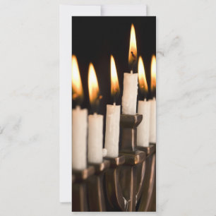 Cartes Pour Fêtes Annuelles Hanukkah Chanukah Hanukah Menorah Burning Candles