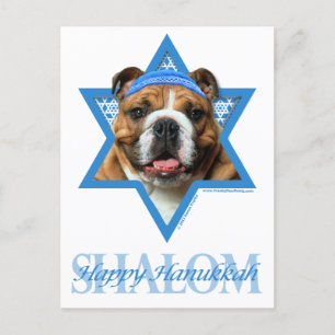 Cartes Pour Fêtes Annuelles Hanukkah Star of David - Bulldog