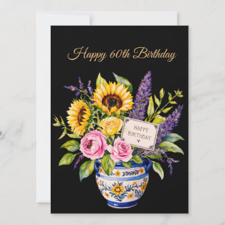 Cartes Pour Fêtes Annuelles Happy 60th Birthday. Greeting Card