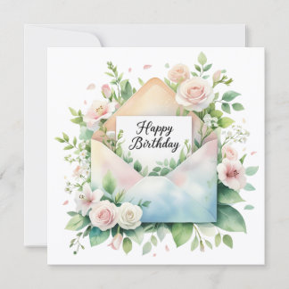 Cartes Pour Fêtes Annuelles Happy birthday and warm wishes greeting