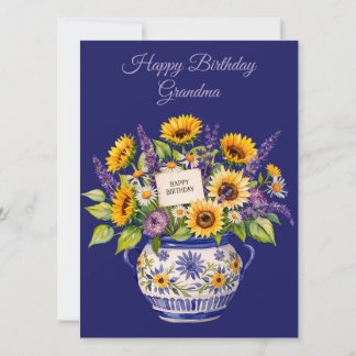 Cartes Pour Fêtes Annuelles Happy Birthday Grandma. Greeting Card