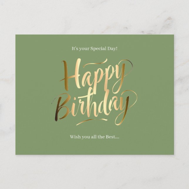 Cartes Pour Fêtes Annuelles Happy Birthday Special Day (Devant)