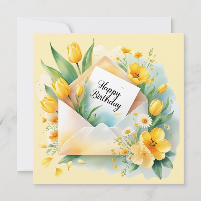 Cartes Pour Fêtes Annuelles Happy birthday you touched my heart. Greeting card (Devant)