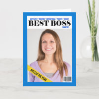 Happy Boss's Day Best Boss Magazine Photo personna