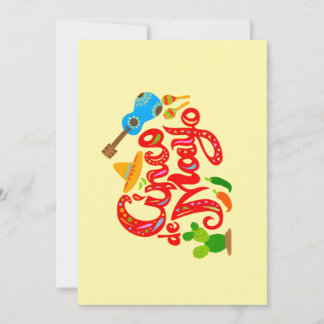 Cartes Pour Fêtes Annuelles Happy Cinco de Mayo Greeting Card