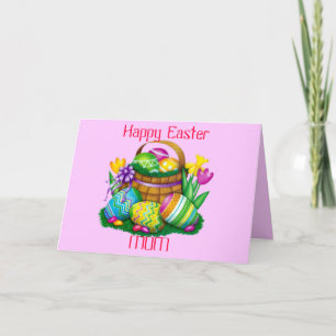 Cartes Pour Fêtes Annuelles Happy Easter Mom Card (Fully Customizable)