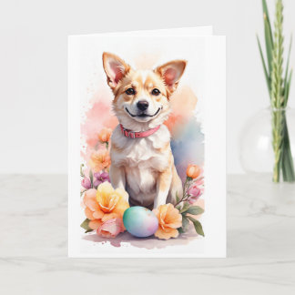 Cartes Pour Fêtes Annuelles Happy Easter puppy