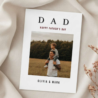 Cartes Pour Fêtes Annuelles Happy Father’s Day Custom Photo Collage Modern 