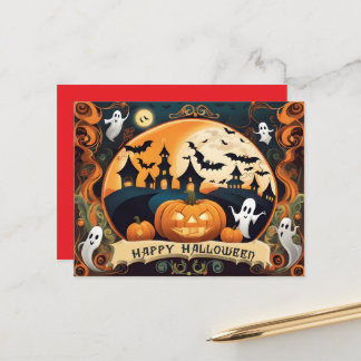 Cartes Pour Fêtes Annuelles Happy Halloween card