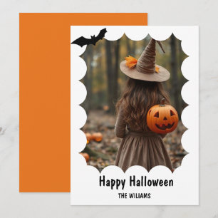 Cartes Pour Fêtes Annuelles Happy Halloween moderne une photo
