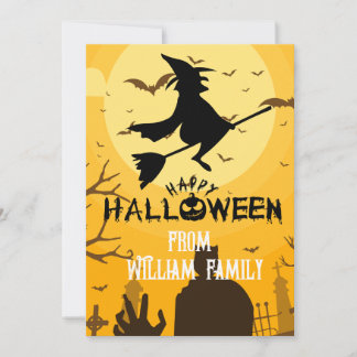 Cartes Pour Fêtes Annuelles Happy Halloween - Personnalisable