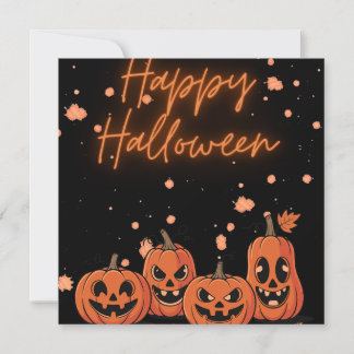 Cartes Pour Fêtes Annuelles Happy Halloween Postcard