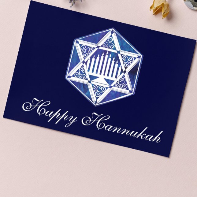 Cartes Pour Fêtes Annuelles Happy Hannukah (Créateur téléchargé)