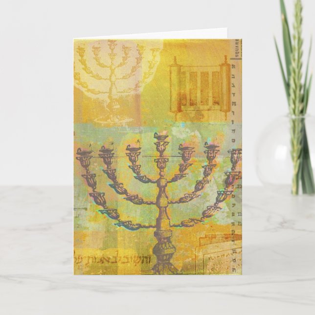 Cartes Pour Fêtes Annuelles Happy Hanoukka Personnalisable GIfts et Tee - shir (Devant)