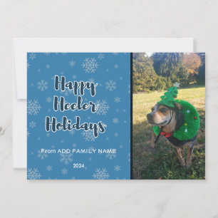 Cartes Pour Fêtes Annuelles Happy Heeler Holidays Blue